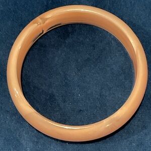Vintage Peach Salmon Lucite Bangle Bracelet
